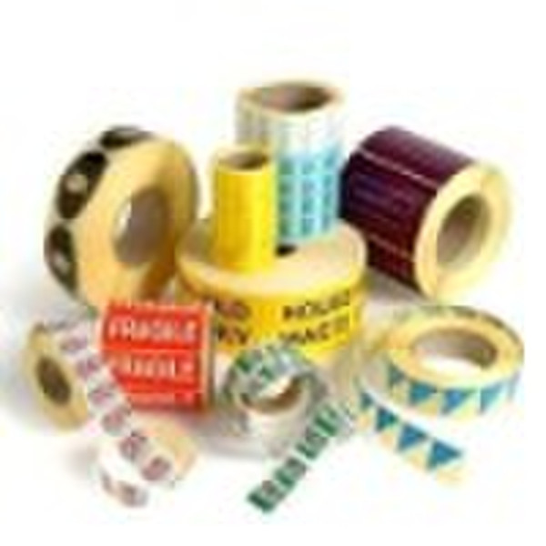 self-adhesive sticker in roll