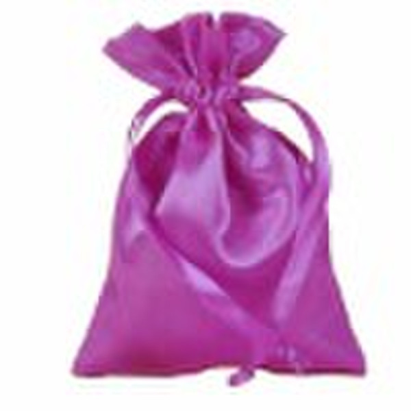 drawstring satin packaging bag