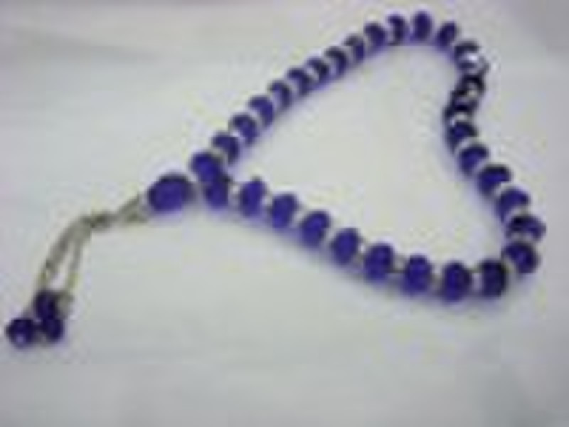 Muslim crystal prayer beads