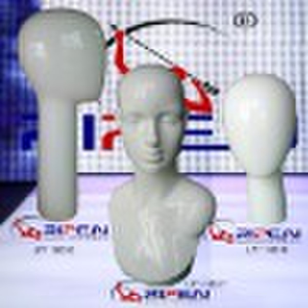 Fiberglass mannequin training heads