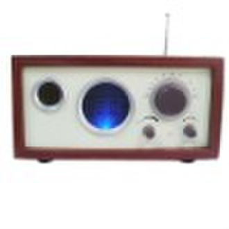 FM BAND Wooden Radio