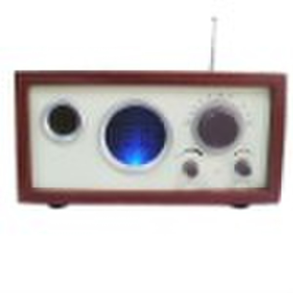 FM BAND Wooden Radio