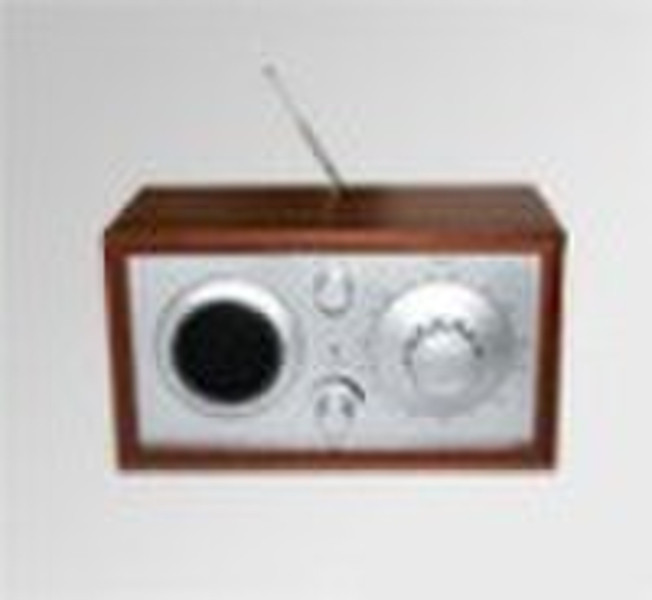 AM/FM BAND Wooden Radio