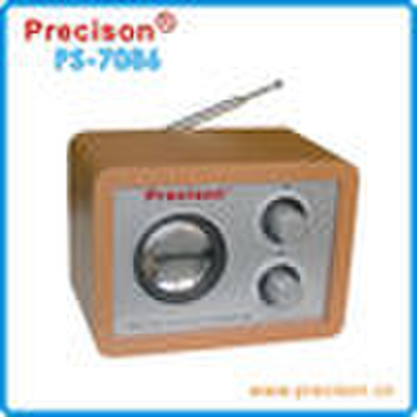 AM/FM 2 BAND WOODEN RADIO