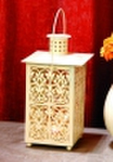 Lantern candle holder, Ivory