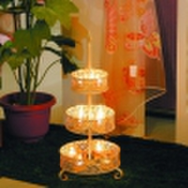 3-tier Candle Holders, Lattice