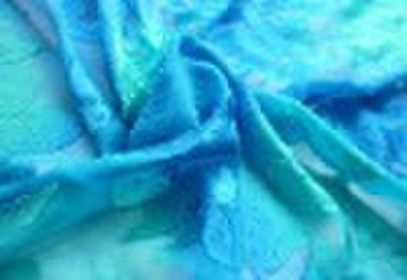 burn-out silk fabric
