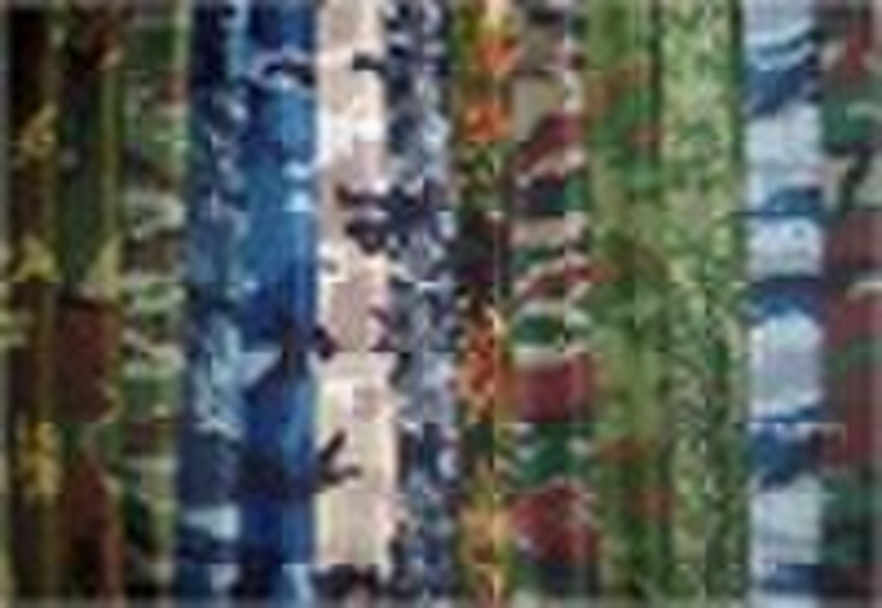 PA PU coated camouflage fabric
