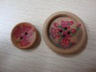Wooden button