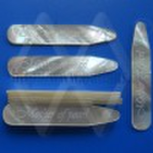Natural MOP Shell Collar Stays