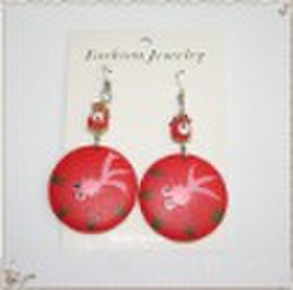 2010 Fashion wood round Earrings