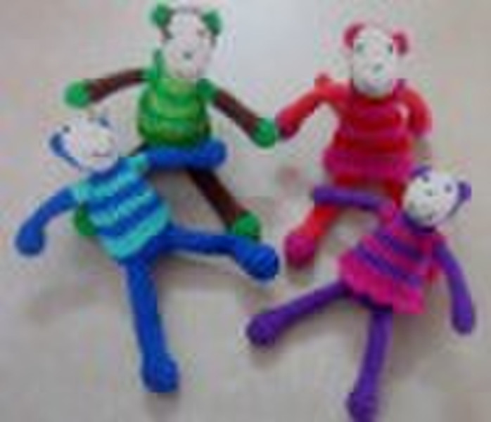 手crocheted玩具给孩子