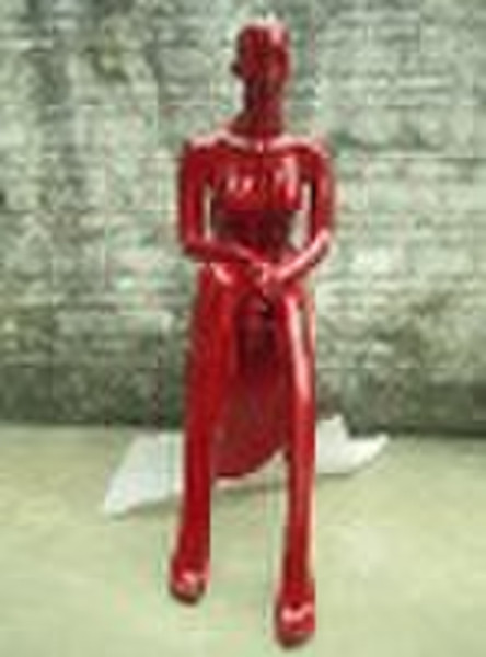 sitting female mannequin