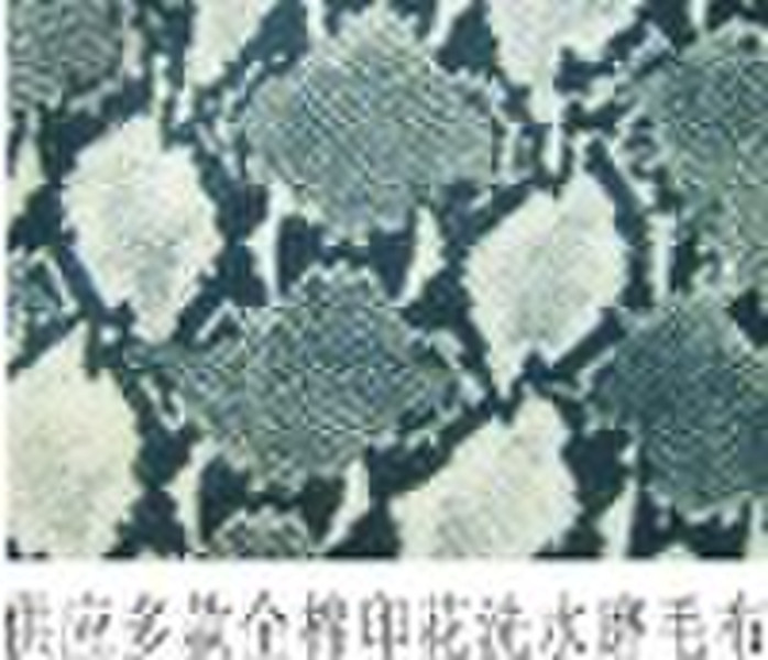 Sanding prints fabric