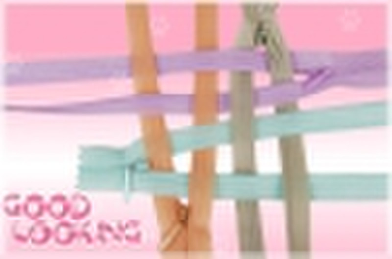 Invisible Zipper with Lace and Polyester Tape