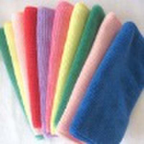 double-sided plush/microfiber towel