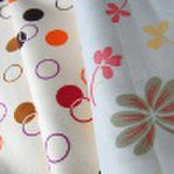 Printed taffeta fabric