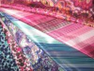 printed satin(shining twist satin)