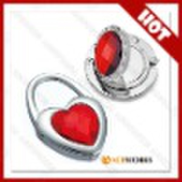 Bling Compact Mirror Foldable Bag Hanger