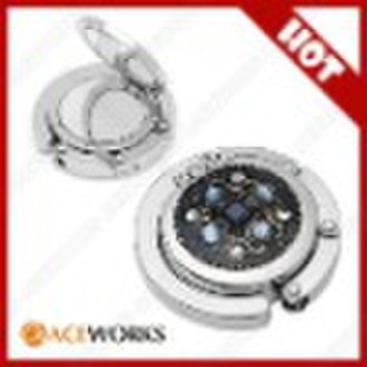 Foldable purse hanger -- jewelry designs with comp