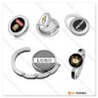 Bling Compact Mirror Purse Hanger