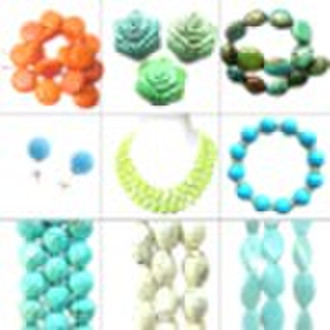 Turquoise beads and jewelry