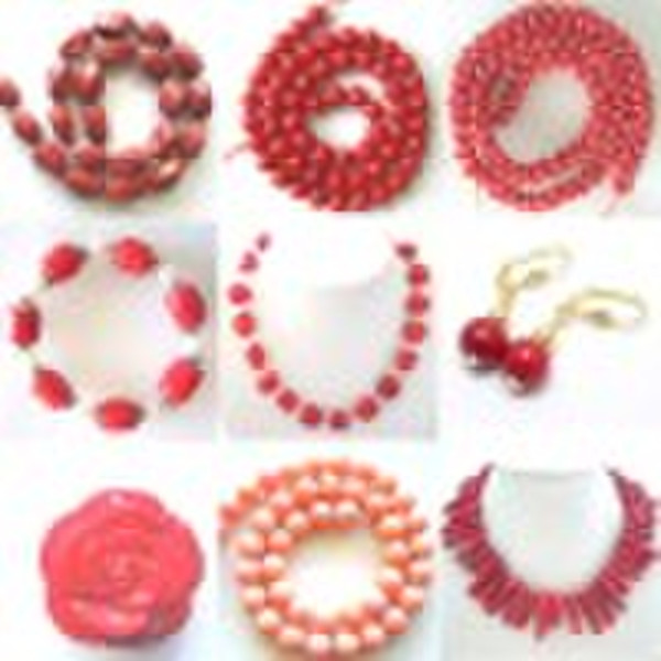 Coral beads  jewelry