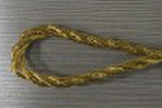 golden metallic rope/cord