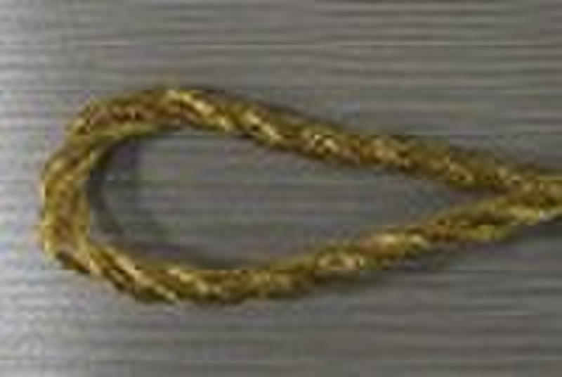 golden metallic rope/cord