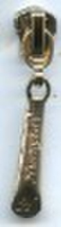 Logo gold zipper slider