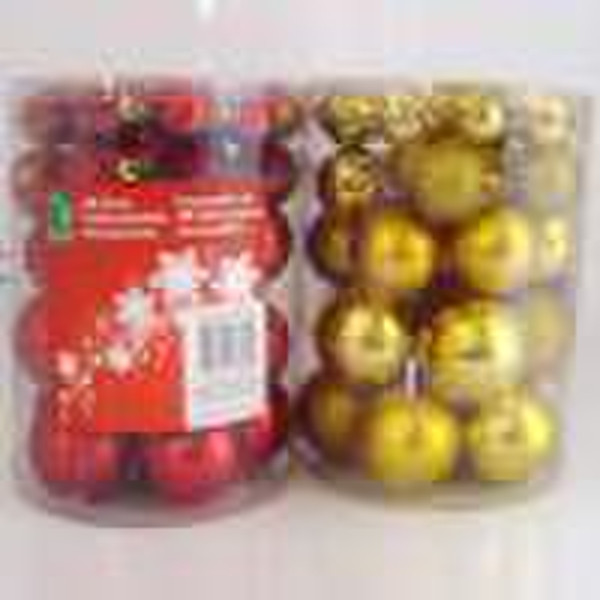 40pc Christmas Plastic Ball Set