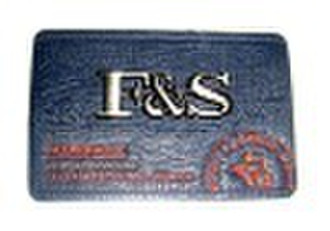 jeans leather label