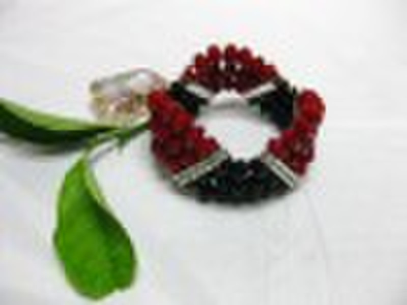 Crystal bead bracelet