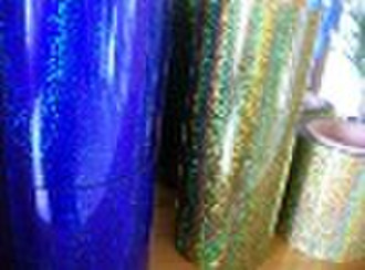 Metallic hologram polyester membrance for laminati