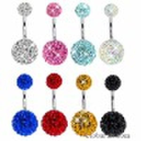 Navel Ring Zircon Crystal Ferido fashion jewelry