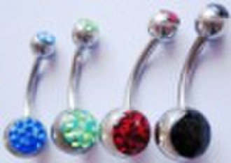 Belly Ring Zircon Crystal Ferido Body Jewelry