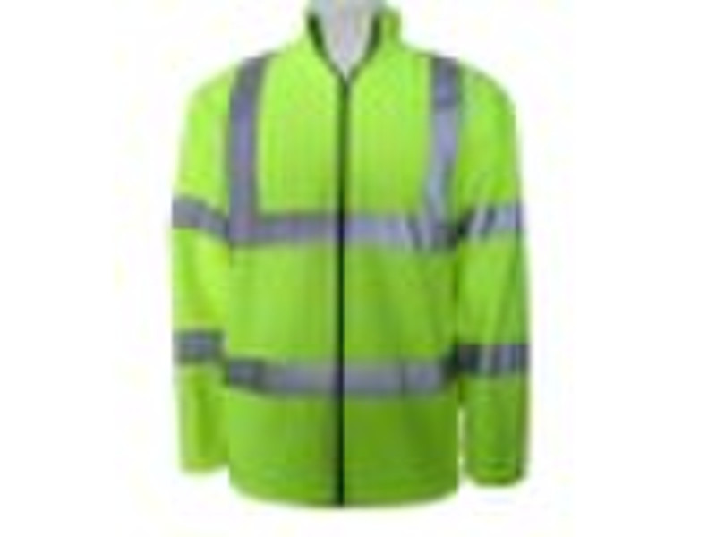 FYS-017 100% polyester Fleece Reflective Jacket