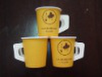 hot drink paper cup with handle