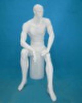 fiberglass sitting male mannequin