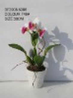 Artificial flower with pot