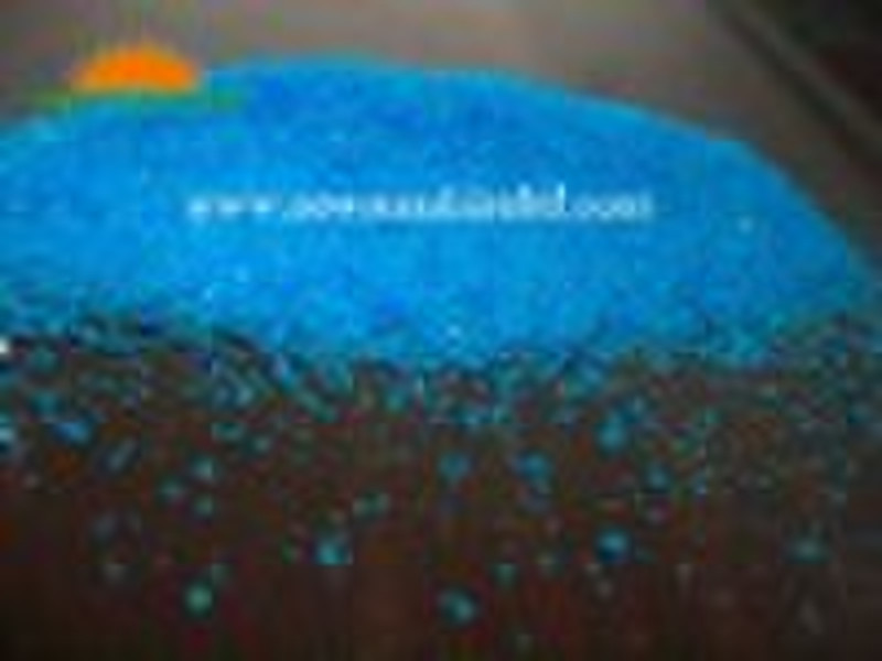 Blue crystal powder Copper sulphate (CuSO4.5H2O)