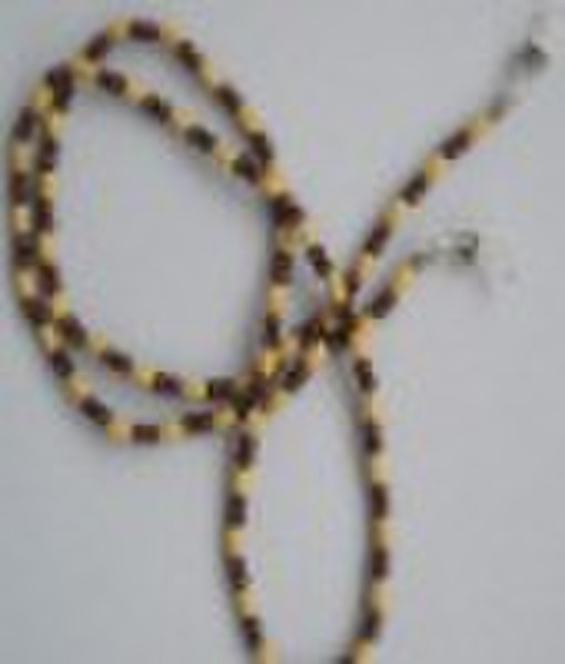 wooden beads eyeglass chains