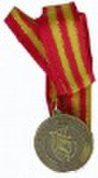 medal badge with ribbon