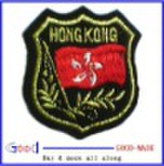 red flag embroidery  patch