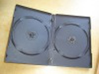 14mm black double dvd case -3hubs