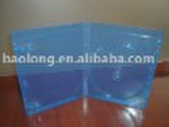 10mm super-clear blue single dvd case