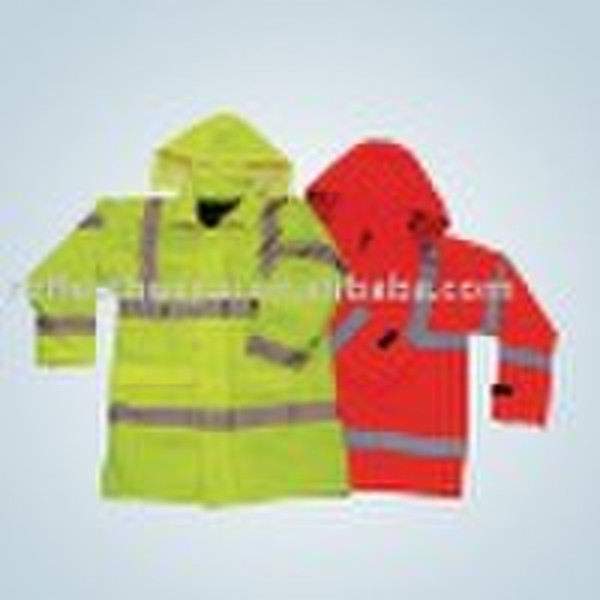 High visibility reflective safety jackets