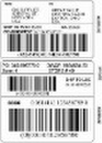 Logistics and packaging Labels