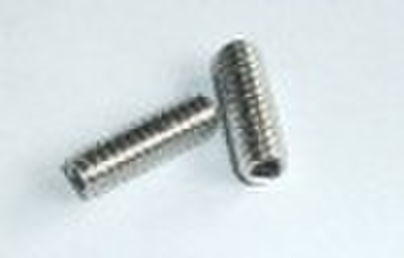 Stainless steel hex set screws