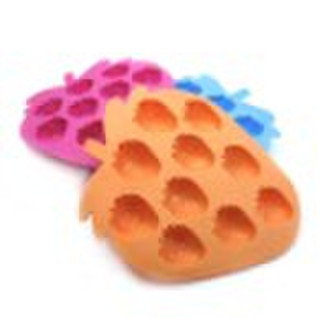 strawberry shape silicone ice lattice